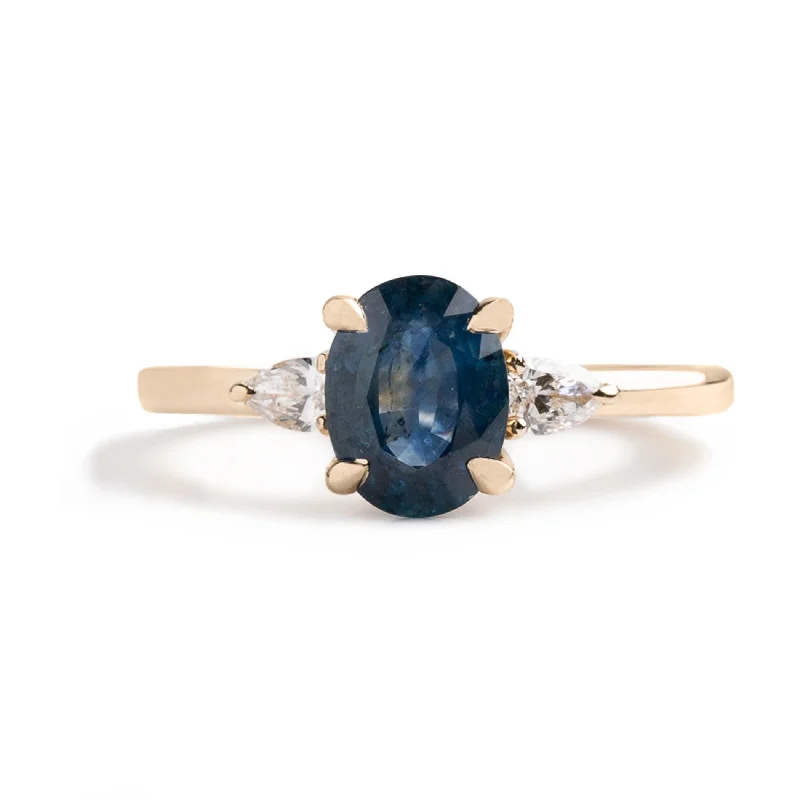 delicate gemstone necklaces for women -Sapphire Noel Ring