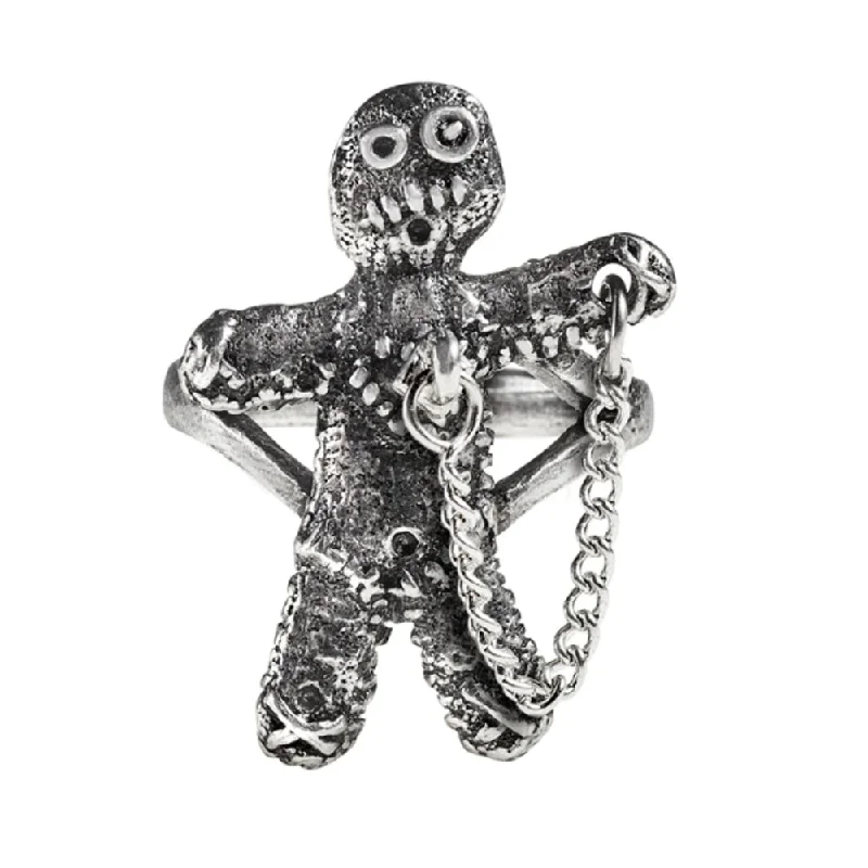 double band rings -Voodoo Doll Ring by Alchemy Gothic