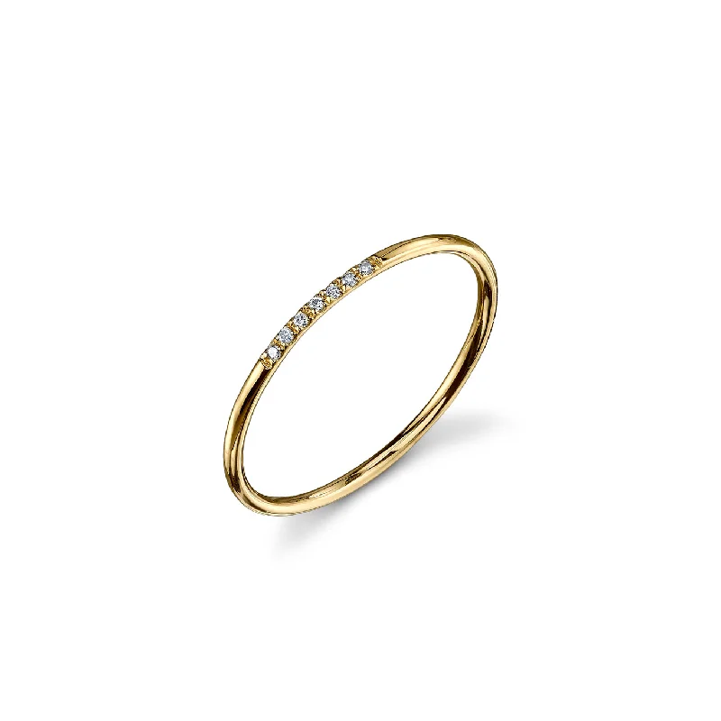 large statement rings -Gold & Diamond 7 Stone Ring