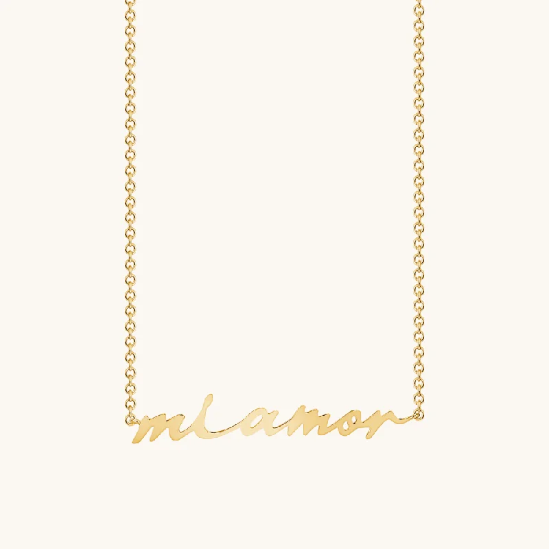 custom name necklaces for women -The 'Mi Amor' Necklace