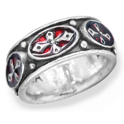 unique rings for women -Pugin Cross Alchemy Gothic Ring