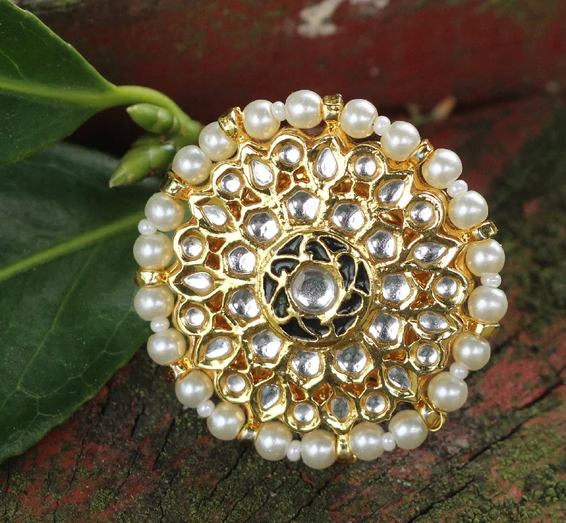 promise rings for women -KUNDAN RING JEWELRY