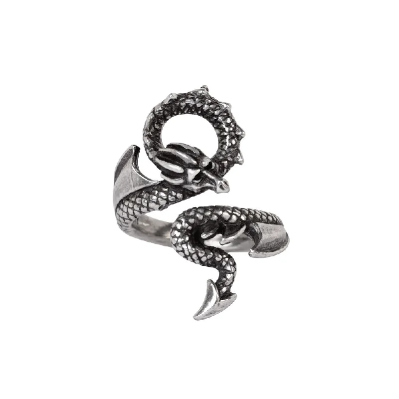 vintage wedding rings -Dragons Lure Ring by Alchemy Gothic