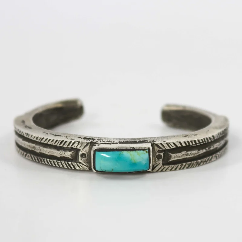 mixed metal bracelets for women -Kingman Turquoise Cuff