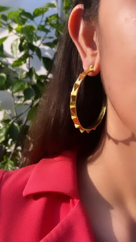 colorful earrings for women -Stud hoops