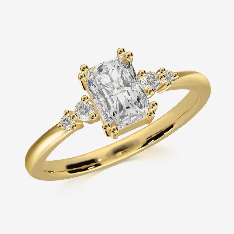 square rings for women -Regal Radiance Ring