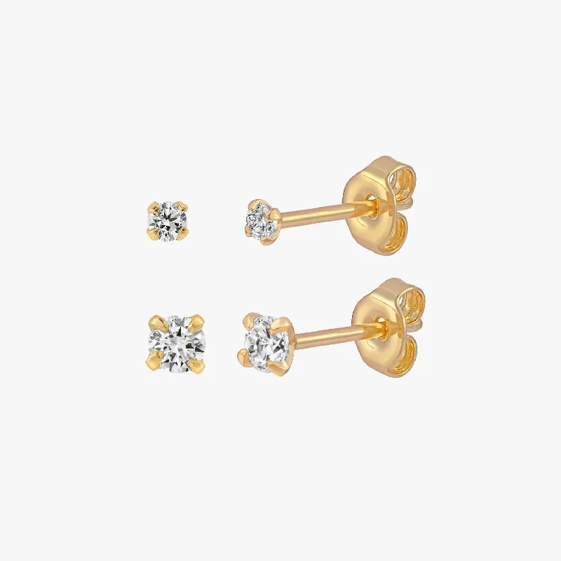 lightweight stud earrings -Little Sparkly Stud Earring Set