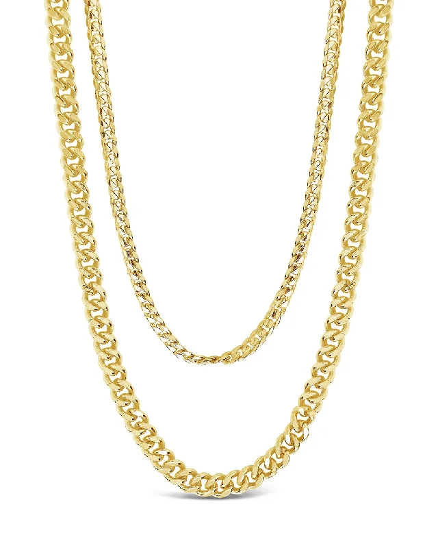 colorful necklaces for women -Everyday Layered Curb Chain Necklace