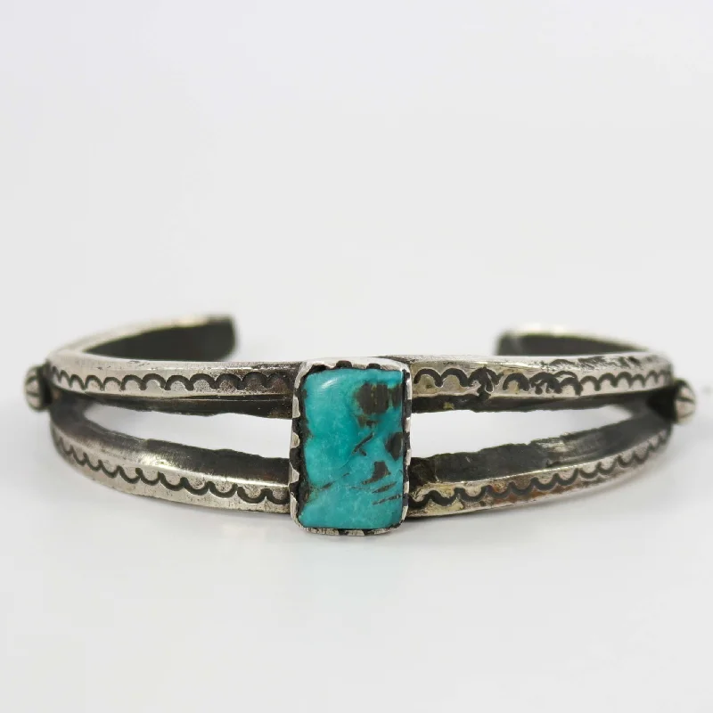 beaded bracelets for women -Fox Turquoise Cuff