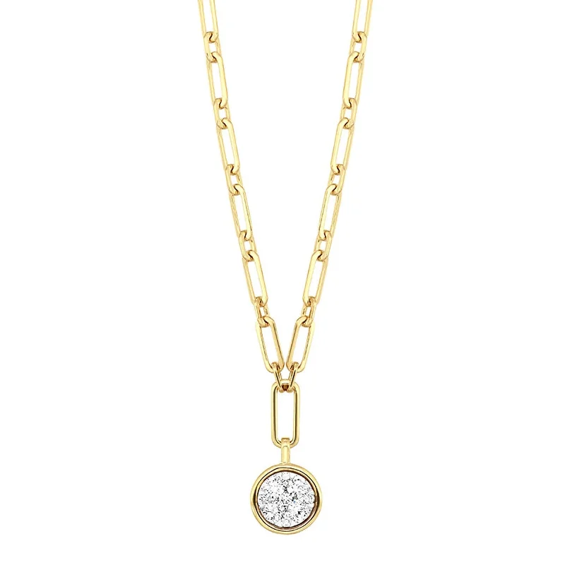 women's silver necklaces -14K Yellow Gold 0.3cttw Diamond Necklace