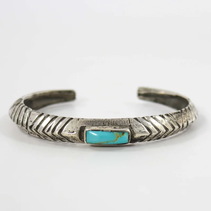 bohemian style bracelets for women -Kingman Turquoise Cuff