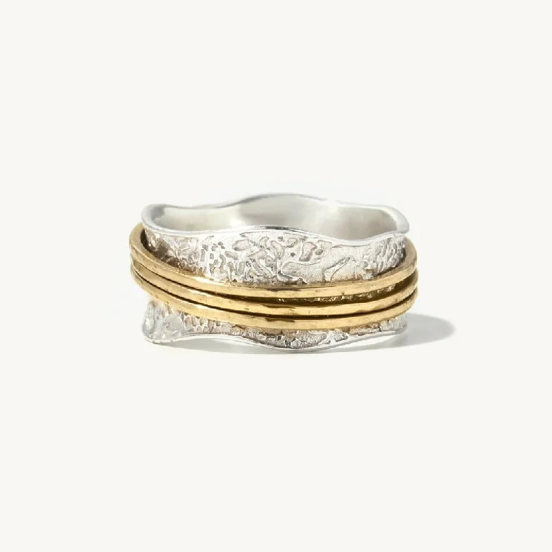 gold rings for women -Minerva Spinner Ring