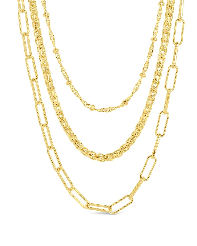 gift necklaces for women -Parisa Layered Chain Necklace