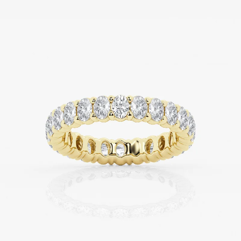 stylish necklaces for women -Empowering Oval Eternity Band