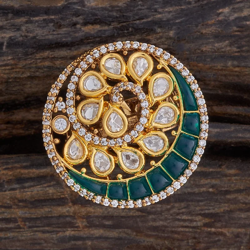 engagement rings with diamonds -Kundan Finger Ring 179687