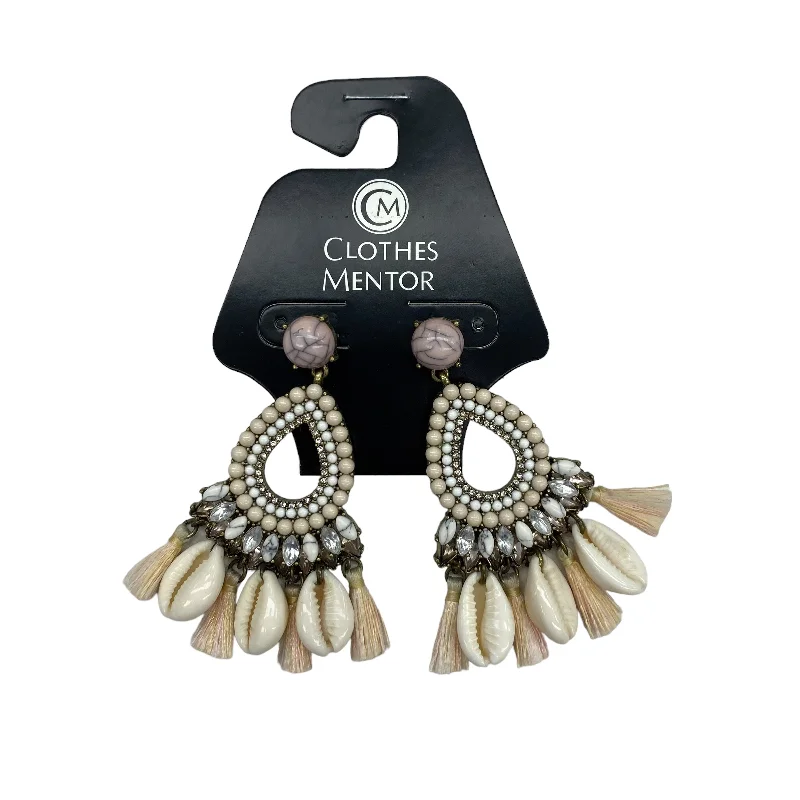 big hoop earrings for women -CREAM EARRINGS DANGLE/DROP by BAUBLEBAR