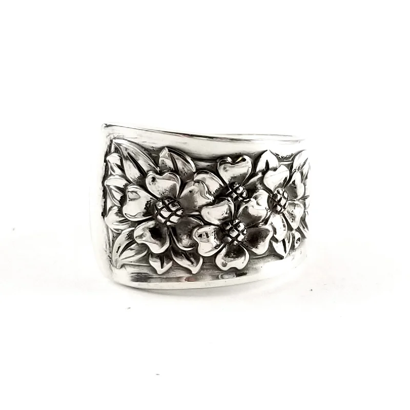 stackable rings for women -International Silver Belle Spoon Ring