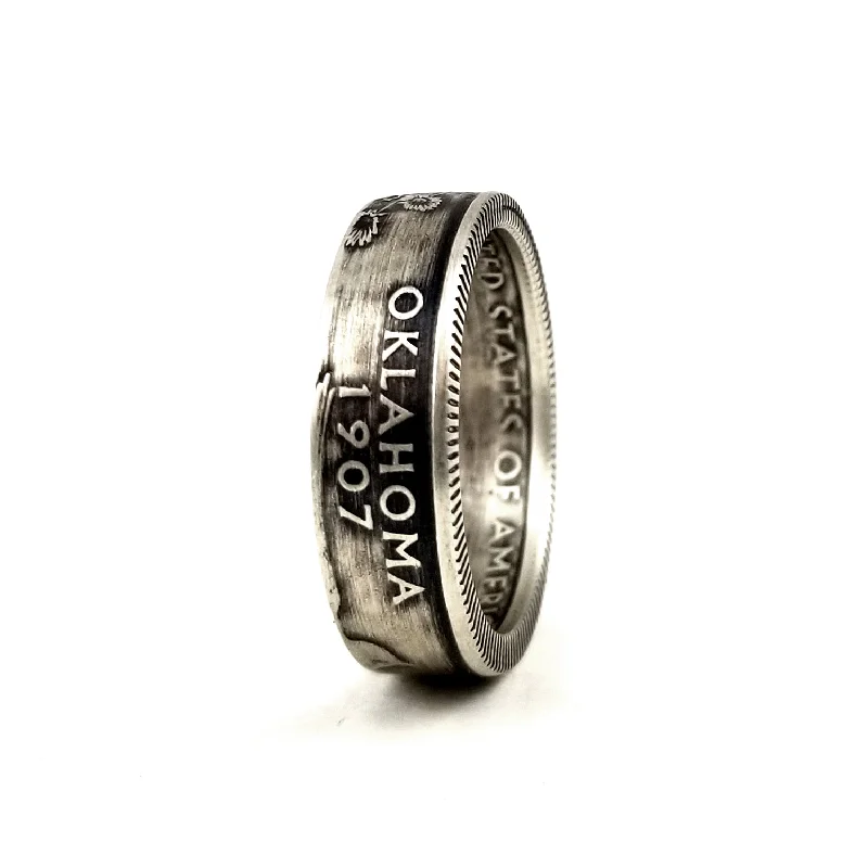 romantic rings for women -90% Silver Oklahoma Quarter Ring