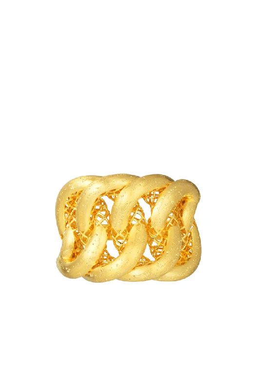 diamond cluster rings -TOMEI Entwining Knot Ring, Yellow Gold 916