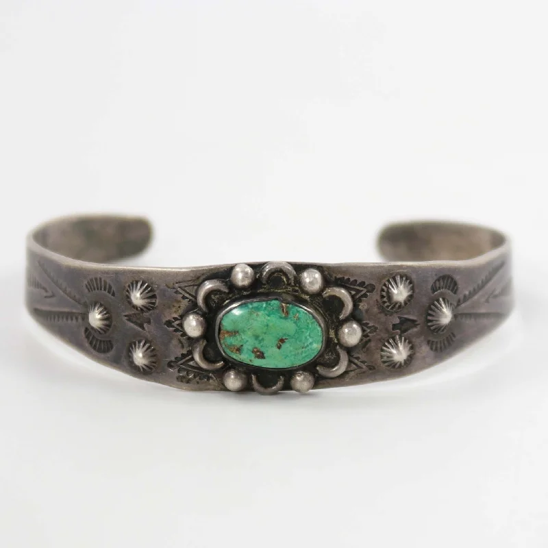 leather bracelets for women -1930s Fred Harvey Cuff