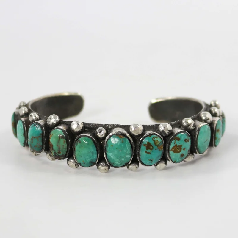 thick bangles for women -Fox Turquoise Cuff