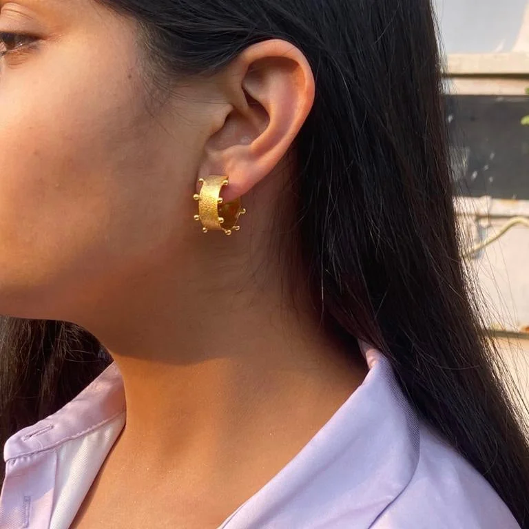 chic stud earrings for women -Ira Hoops