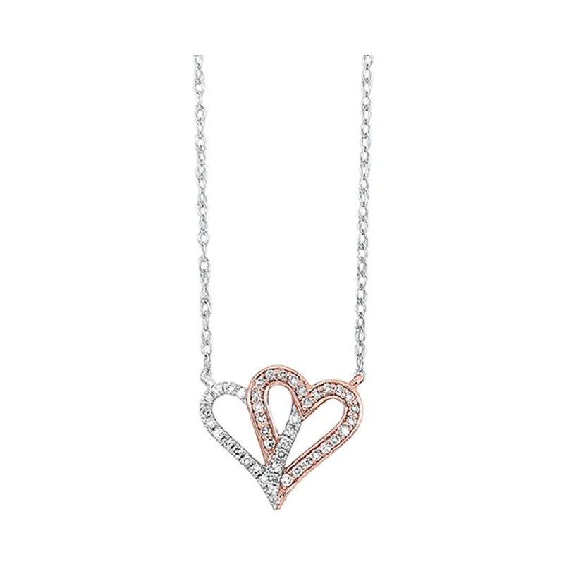 boho necklaces for women -Diamond Heart Necklace