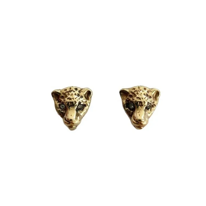 pearl earrings for women -Jaguar studs with diamond-mini