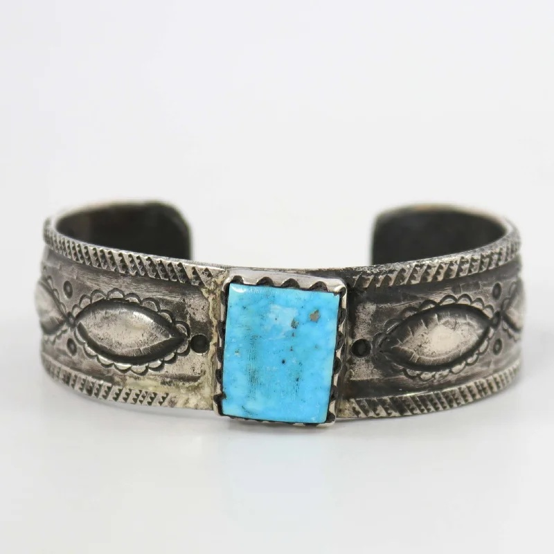 custom name bracelets -Kingman Turquoise Cuff