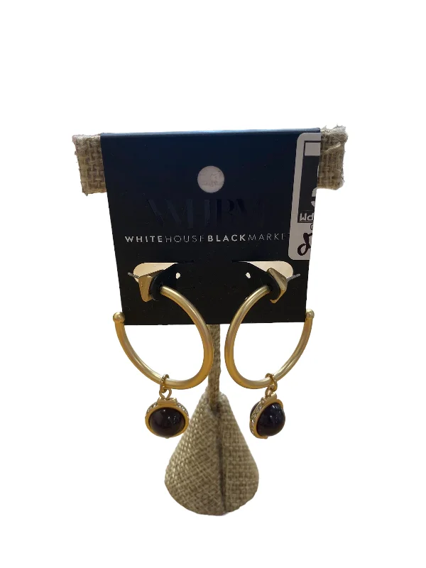 trendy earrings for women -Earrings Hoop By White House Black Market