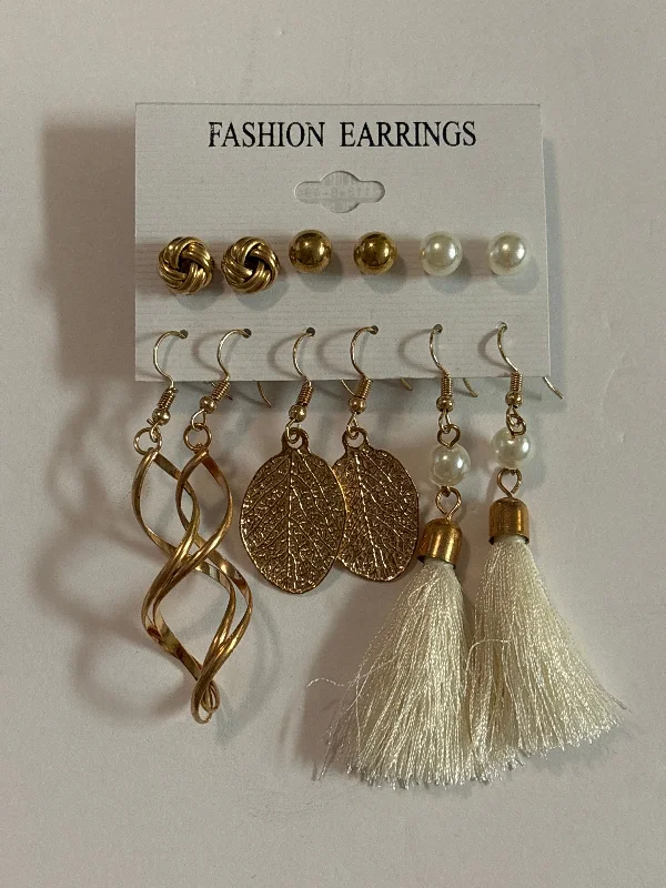 luxury pearl earrings -Earrings Dangle/drop Clothes Mentor, Size 06 Piece Set