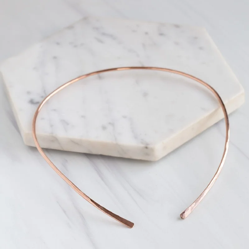 women's gold necklaces -The Open Cuff Necklace | Rose Gold Filled