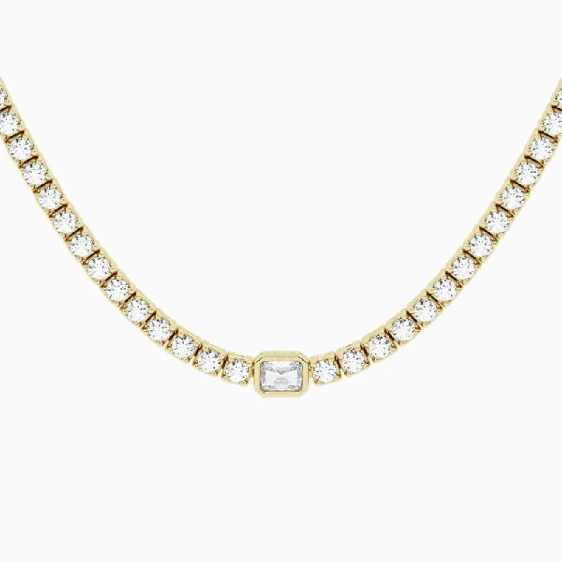 simple pearl necklaces for women -Empowering 8.7ct Radiant Necklace