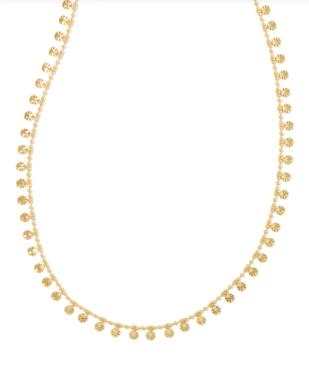 long necklaces for women -Ivy Gold Plated Chain Necklace by Kendra Scott