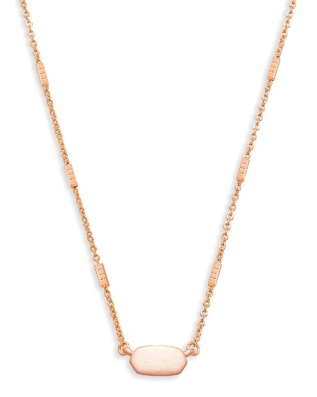 adjustable necklaces for women -Fern Rose Gold Plated Necklace by Kendra Scott