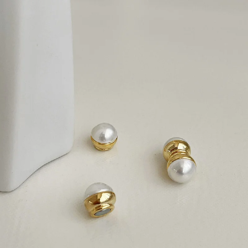 ear cuffs for women -Vintage Design  Pearl Magnet Earrings