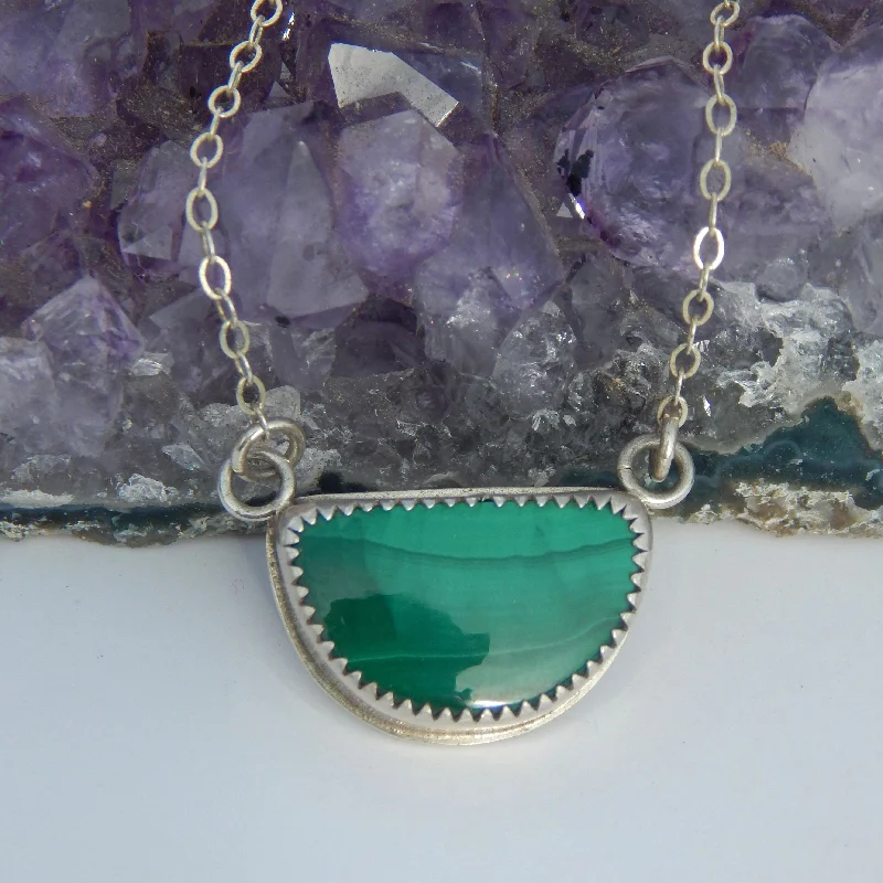 gemstone necklaces for women -The Lime Wedge Necklace