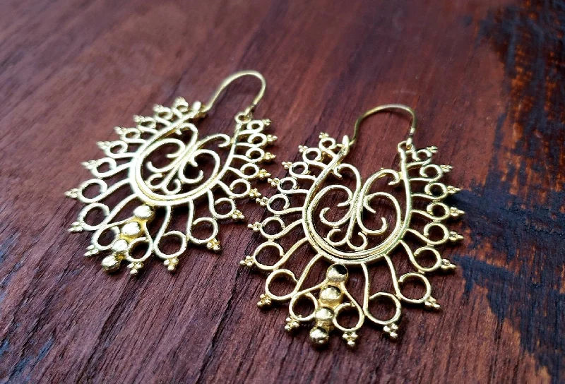 glamorous earrings for women -Temple Mosaic Earrings