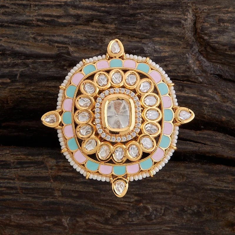 flower rings for women -Kundan Finger Ring 158547