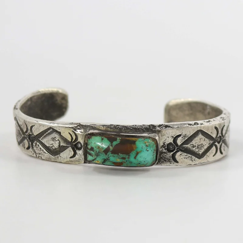 silver-tone bangles for women -Ithaca Peak Turquoise Cuff