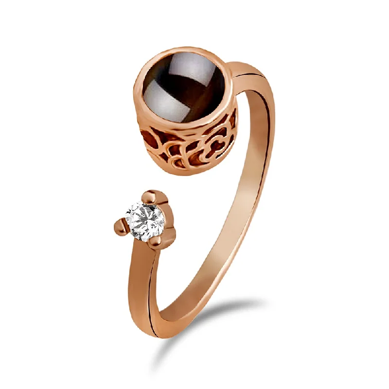 elegant rings for women -Urbana Copper Plated Ring-1506355