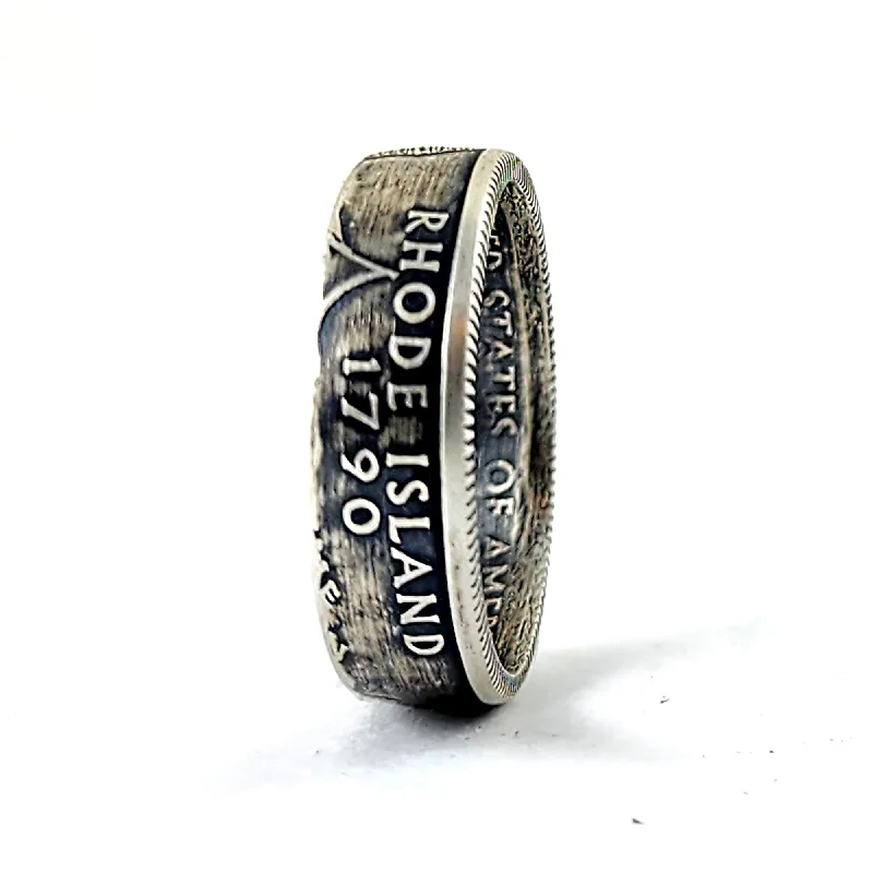 custom rings for women -90% Silver Rhode Island Quarter Ring