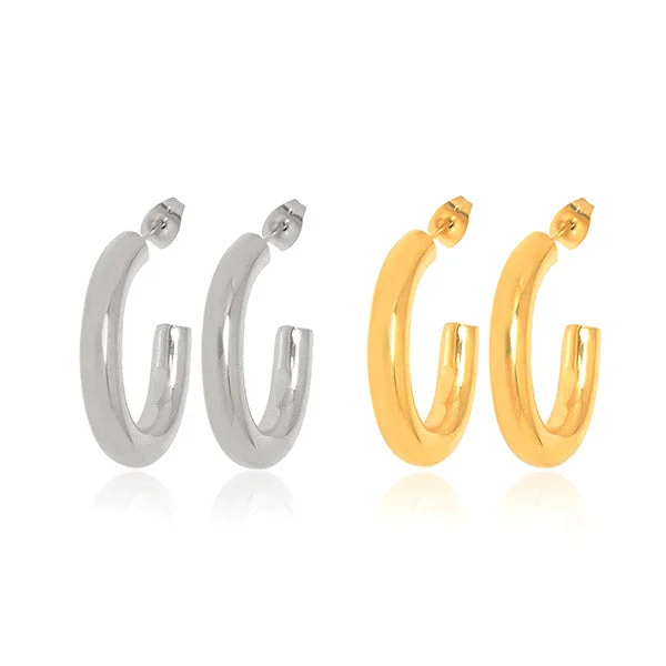 classy earrings for women -Tuscany Hoop