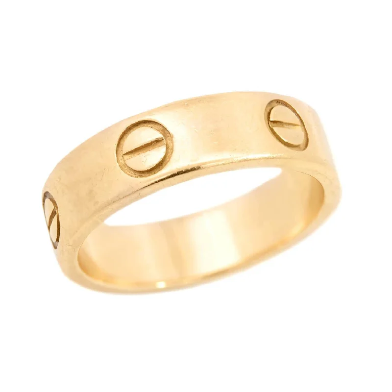 luxury rings for bridal wear -CARTIER Estate 18k Love Ring