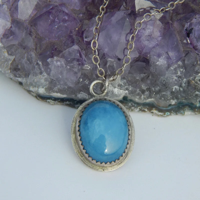 personalized heart necklaces for women -The Aquamarine Necklace