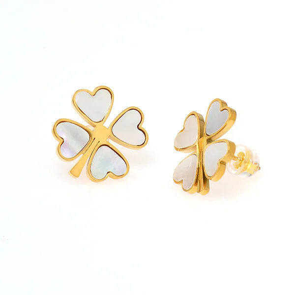 wedding earrings for women -Lady Luck Studs