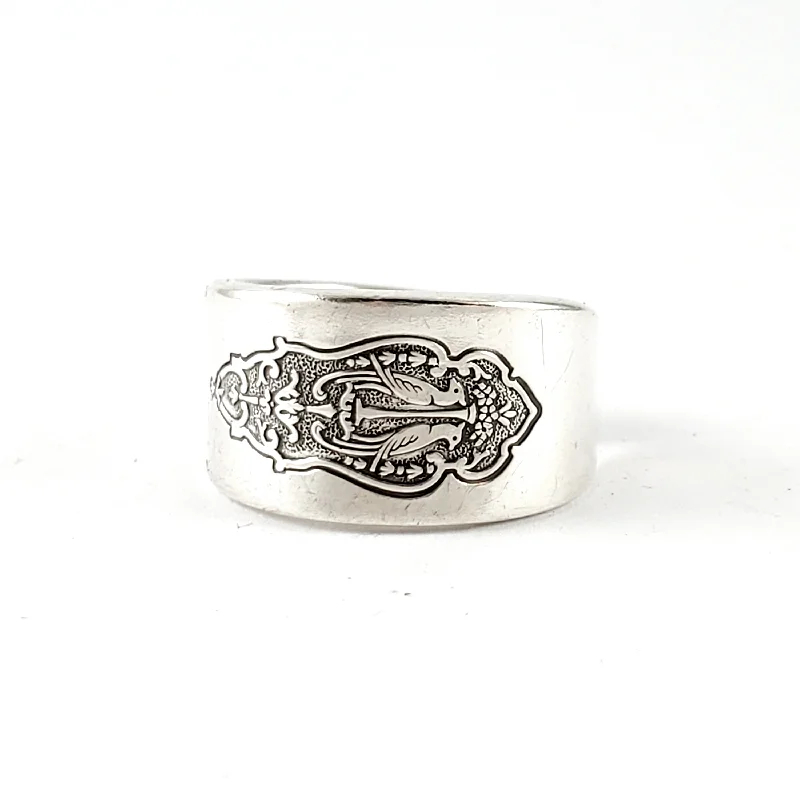 double band rings -Oneida Bird of Paradise Spoon Ring