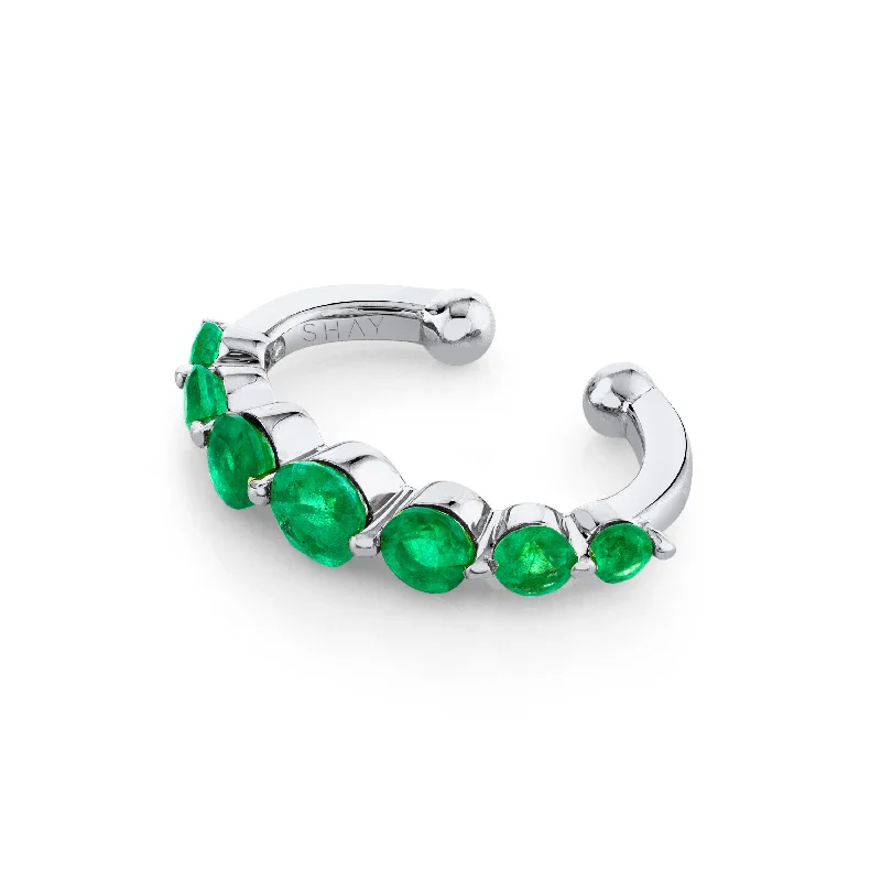 double strand bangles -EMERALD GRADUAL ROUND EAR CUFF