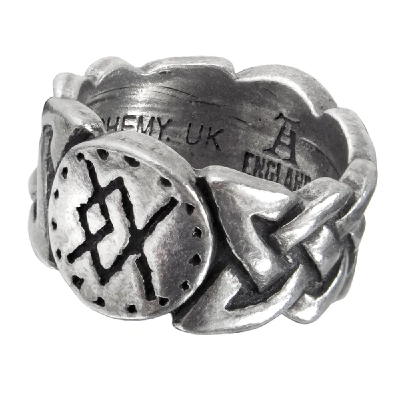 vintage engagement rings -Viking Virility Runering Ring by Alchemy Gothic