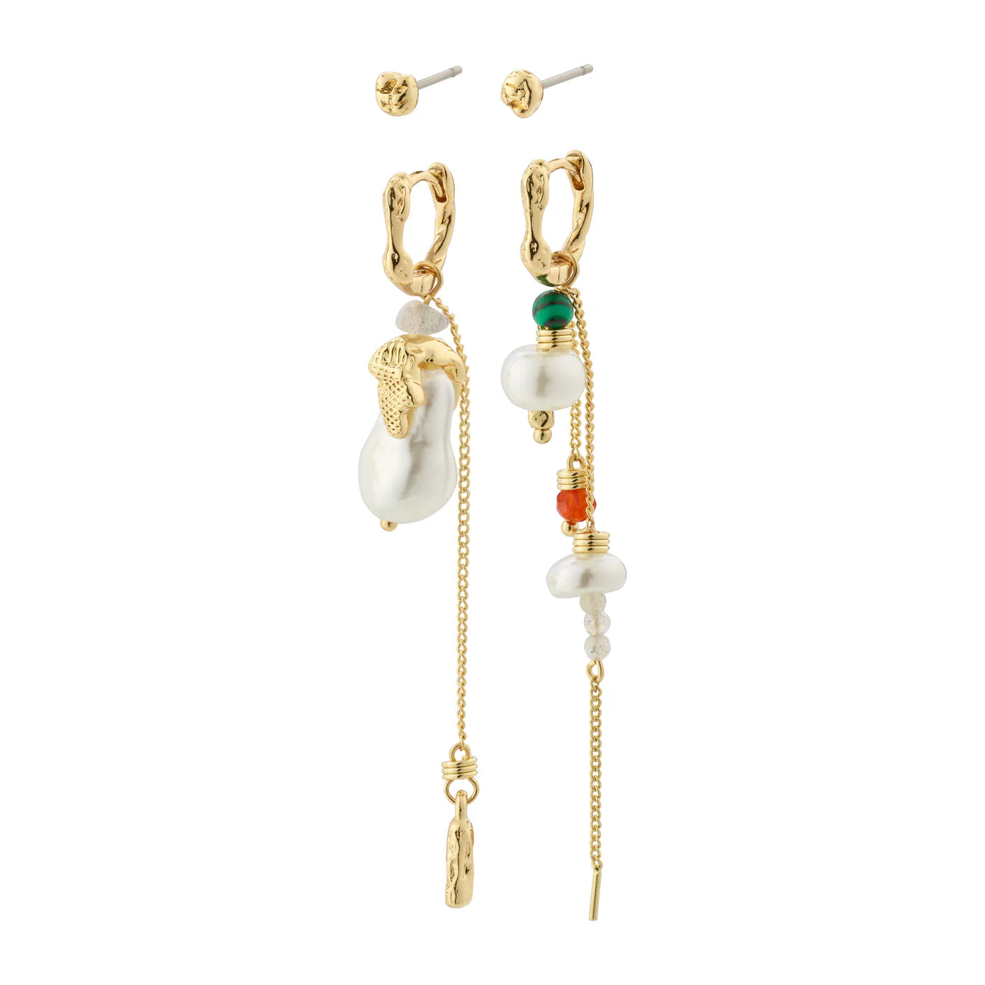 multi-colored earrings -Trust Gold Plated Earring Set